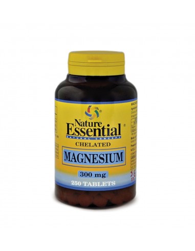 Magnesio Quelado300 Mg  250 Tabletas De Nature Essential