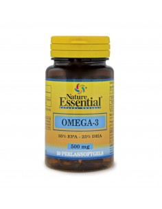 Omega-3  35%-25% 500 Mg 50 Perlas De Nature Essential