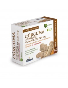 Curcuma 10.000 Mg Jengibre + Pimienta + C  60 Vcap De Nature