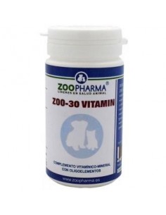 Zoo-30 Vitamins Perros Y Gatos 30Comp Zoopharma Vet