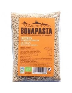 Letras De Espelta Blancas 250 gramos Eco de Bonapasta