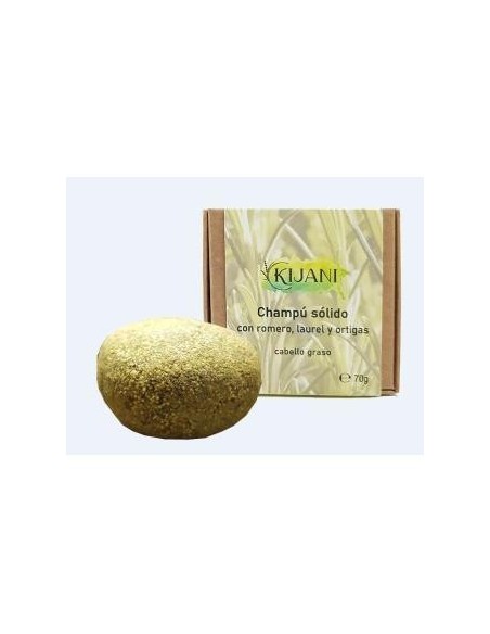 Champu Solido Cabello Graso Romero Y Ortiga 70 Gramos Kijani