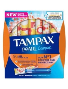 Tampax Compak Pearl Super Plus 16 Unidades Tampax