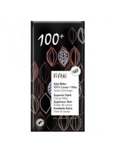 Chocolate Negro Superior 100% Nibs Cacao 80G Vegan Vivani