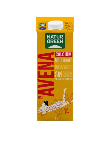 Bebida Avena Calcium Bio 1 Litro De Naturgreen