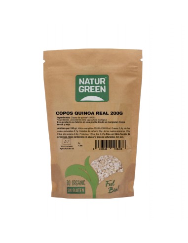 Copos De Quinoa Real Bio 200 Gr De Naturgreen