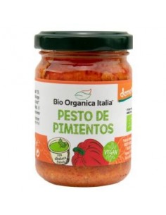 Pesto De Pimientos 140 Gramos Demeter Vegan Bio Organica Italia