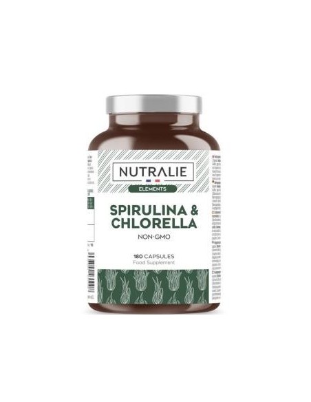 Espirulina & Chlorella 180 Cápsulas  Nutralie