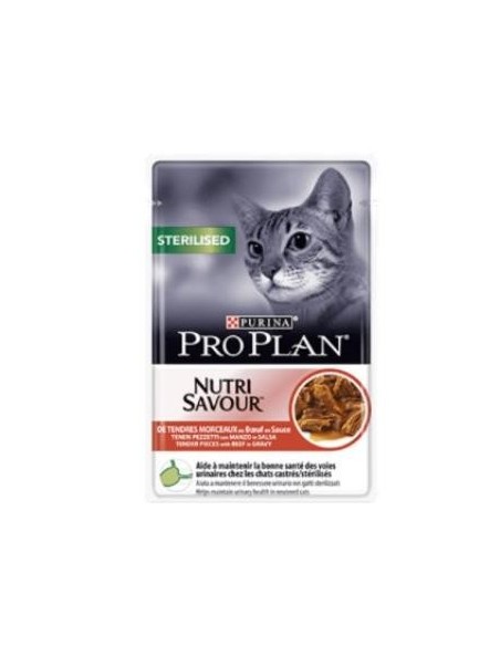 Pro Plan Feline Sterilised Carne 26X85 Gramos Purina Vet