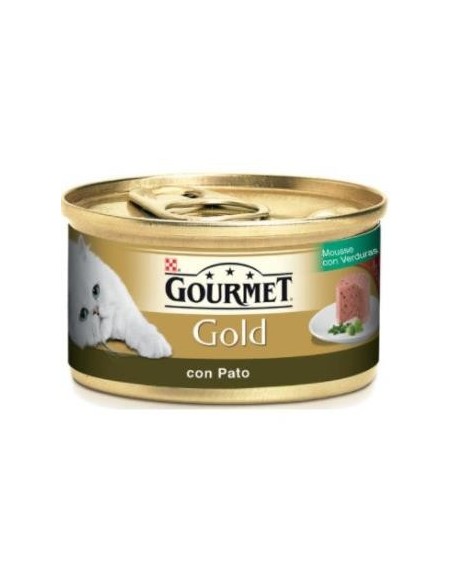 Gourmet Gold Mousse Pato Espinaca Caja 24X85 Gramos Purina Vet