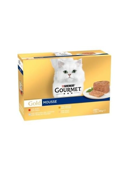 Gourmet Gold Mousse Surtido Caja 12X85 Gramos Purina Vet