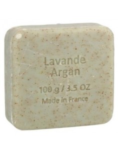 Jabon Exfoliante Argan-Lavanda Pastilla 100 Gramos Bio Savon Du Midi