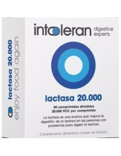 Intoleran Lactasa 20.000 50 Comprimidos Intoleran