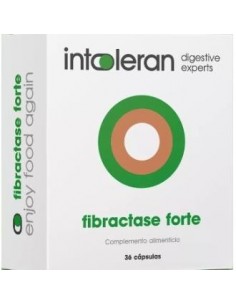 Intoleran Fibractase Forte 36 Cápsulas  Intoleran