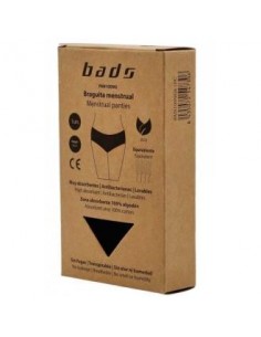 Braguita Menstrual Negra Con Costura Talla 2Xl. Bads