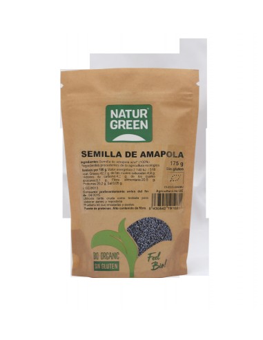 Semilla De Amapola Bio 175 Gramos De Naturgreen