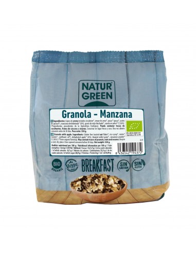 Granola Manzana Sin Gluten Bio 350 Gramos De Naturgreen