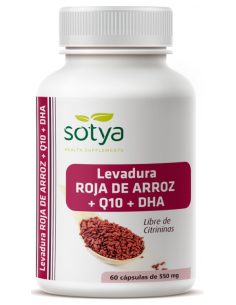 Levadura  Roja De Arroz + Q10 + Dha 60 Caps Sotya