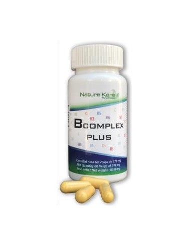 B Complex Plus 60V Cápsulas  Nature Kare Wellness