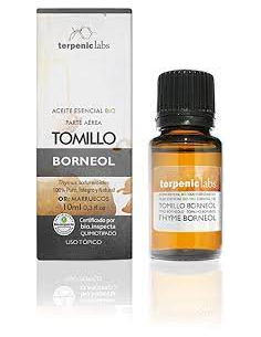 Tomillo Borneol Aceite Esencial Alimentario Bio 10 Mililitros Terpenic