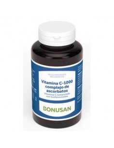 Vitamina C 1000 Complejo De Ascorbatos 90 Comprimidos Bonusan