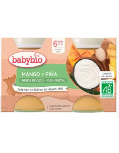 Babybio YOGUR Coco Mango Piña  2x130g de Baby Bio