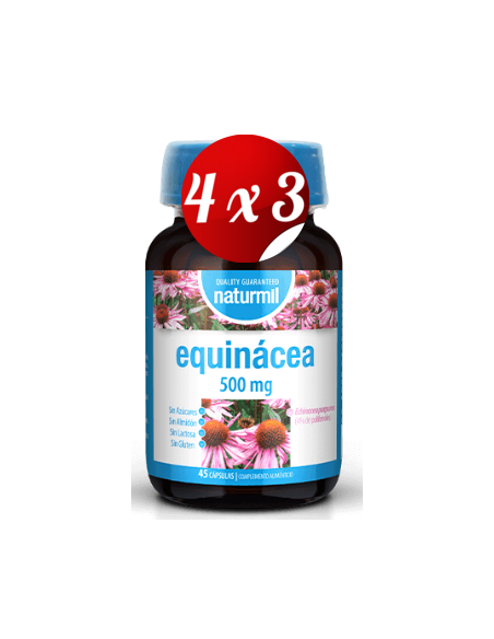 Pack 4x3 uds Equinácea 500 Mg  90 Capsulas De Dietmed