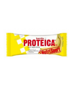 Barrita Proteica Platano Caja 24Unid. Nutrisport