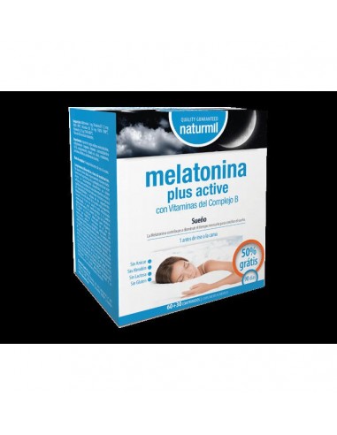 Melatonina Plus Active 60 Comp De Naturmil