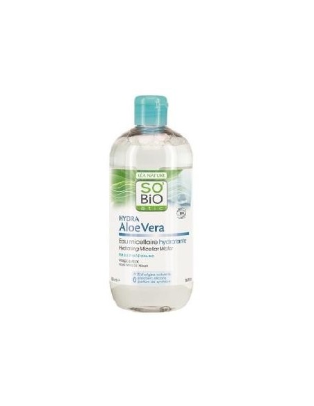 Agua Micelar Hidrantante Aloe Vera 500 Mililitros Bio So´Bio Etic