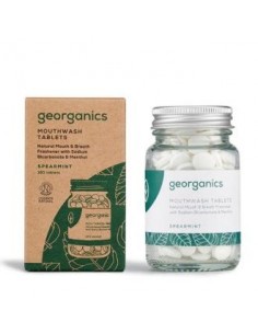 Enjuage Bucal Hierbabuena 180Pastillas. Georganics