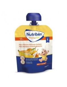 Nutriben Fruta & Go Pera-Plata-Nara-Galleta 90 Gramos Nutriben