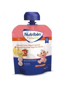 Nutriben Fruta & Go Platano-Fresa-Yogurt 90 Gramos Nutriben