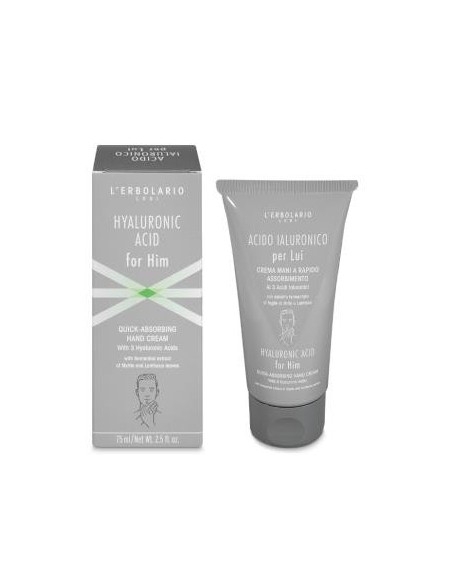 Acido Hialuronico Hombre Crema Manos 75 Mililitros L´Erbolario