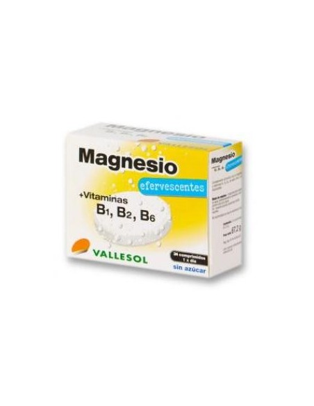 VALLESOL MAGNESIO+B EFERVESCENTE 24COMP.