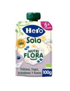 Hero Nutri Flora Platano-Arand-Yogur Eco 100 Gramos Hero