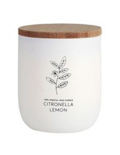 Vela Vaso Blanco Citvasl Citronela-Limon 7X9Cm 1Ud Cerabella