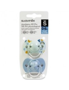 Chupete Fisiologico Todo Silicona Sx Pro 0-6M 2 Un Suavinex