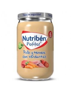 Nutriben Potito Pollo Ternera Verduritas 235Gr +6M Nutriben