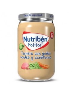 Nutriben Potito Ternera-Judias V-Zanahoria 235 Gramos Nutriben