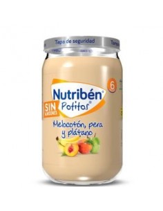 Nutriben Potito Melocoton Pera Platano 235 Gramos+6M Nutriben