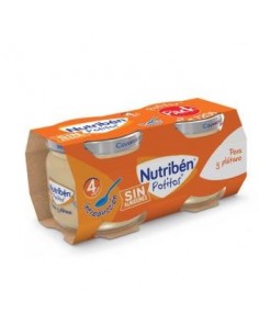 Nutriben Potito Pera Platano 2X120 Gramos+4M Nutriben