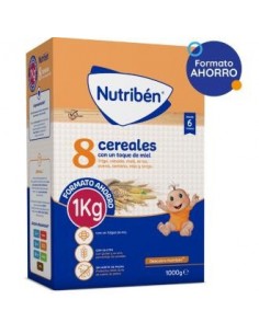 Nutriben 8 Cereales Miel 1000 Gramos Nutriben