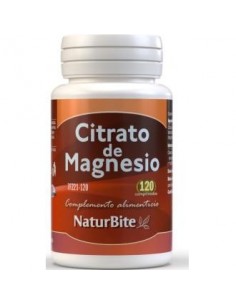 Citrato De Magnesio 120 Comprimidos Naturbite