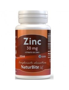 Zinc Citrato 30Mg 60 Cápsulas  Naturbite