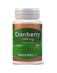 Cranberry Arandano Rojo 5000Miligramos 120 Comprimidos Naturbite