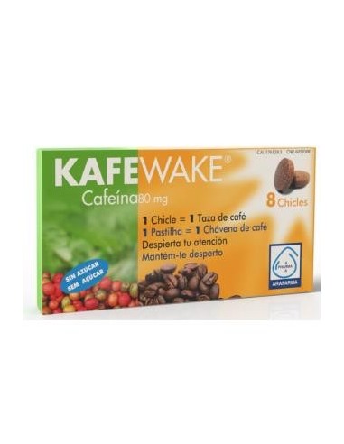 Kafewake Cafeina 100Mg 8Chicles Arafarma