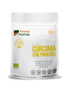 Curcuma Con Pimienta Polvo 200 Gramos Eco Vegan Sg Energy Feelings
