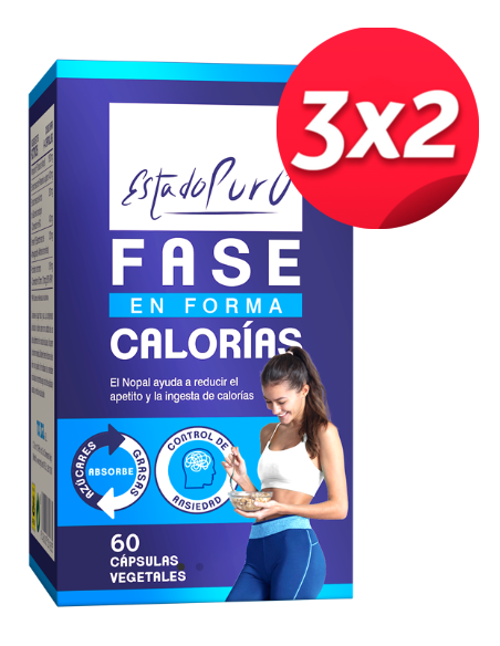 Pack 3x2 Fase Calorias En Forma 60Cap. Estado Puro de Tongil
