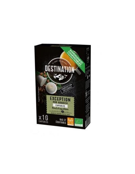 Cafe Pur Arabica Exception 10Capsulas Cafe Bio de Destination